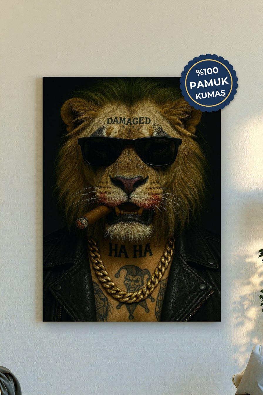 Asi Aslan Kanvas Tablo - Cesur Sanat
