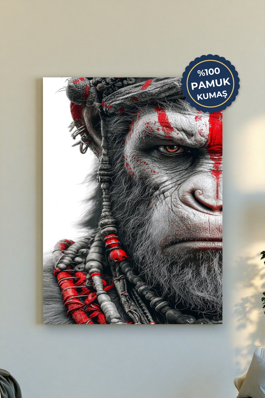 Güçlü Maymun Kanvas Tablo - Cesur Sanat