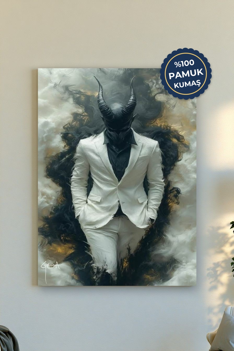 İlginç Portre Kanvas Tablo - Soyut