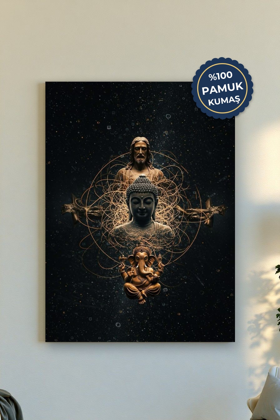 Manevi ve Dini Kanvas Tablo - Geometrik Tasarım