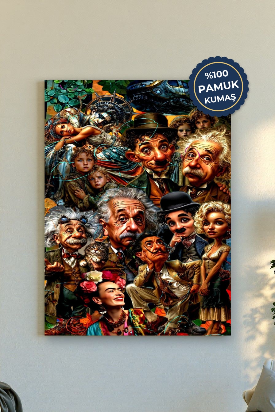 Ünlü Sanatçıların Kanvas Tablo - Renkli ve Eğlenceli