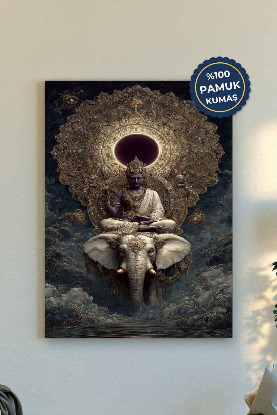 Fil Temalı Kanvas Tablo - Minimalist