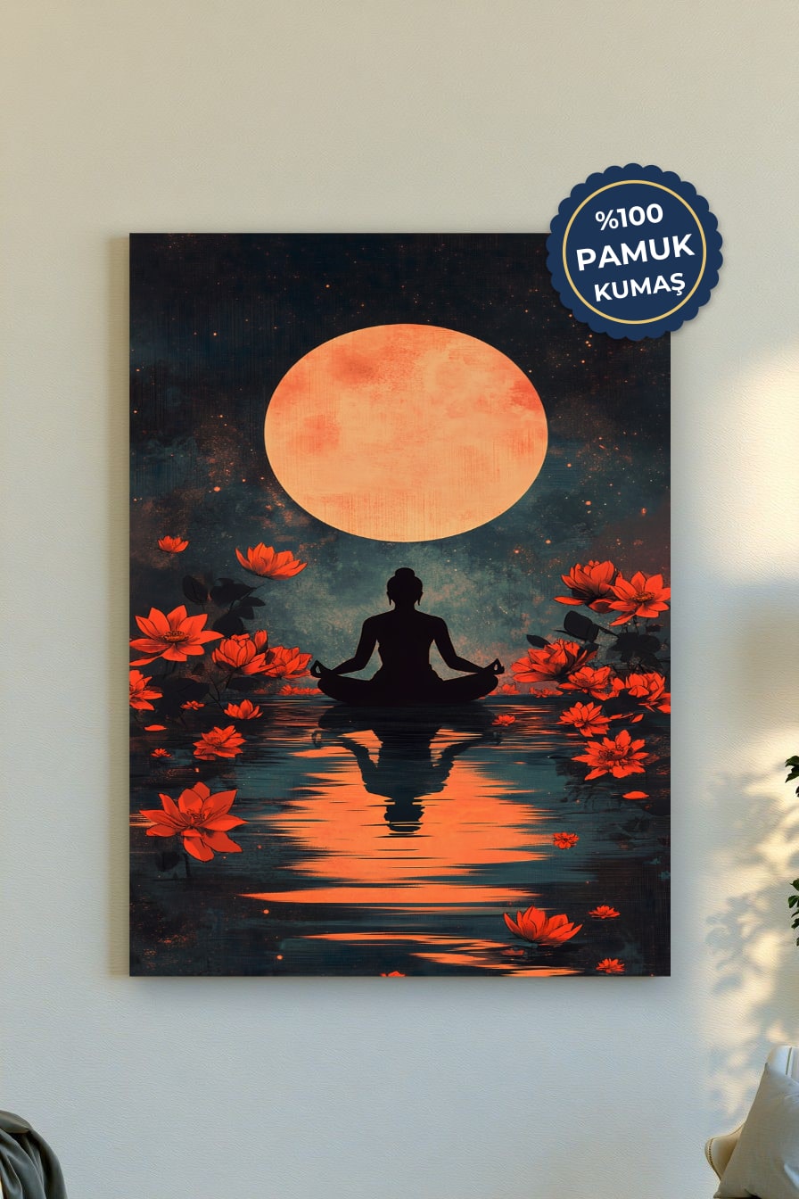Meditasyon Kanvas Tablo - Gece Mavisi