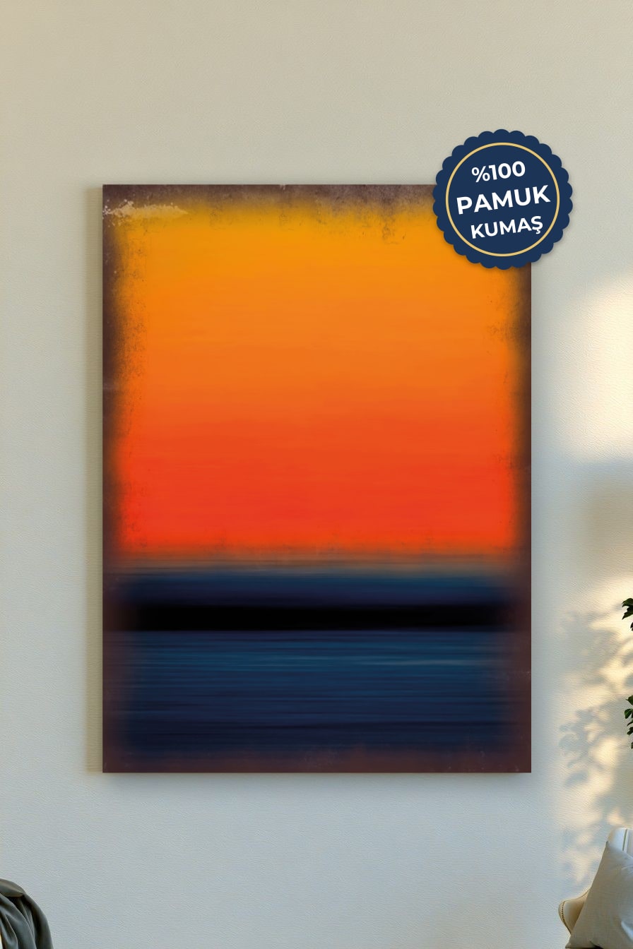 Gün Batımı Kanvas Tablo - Sıcak Tonlarda Sanat