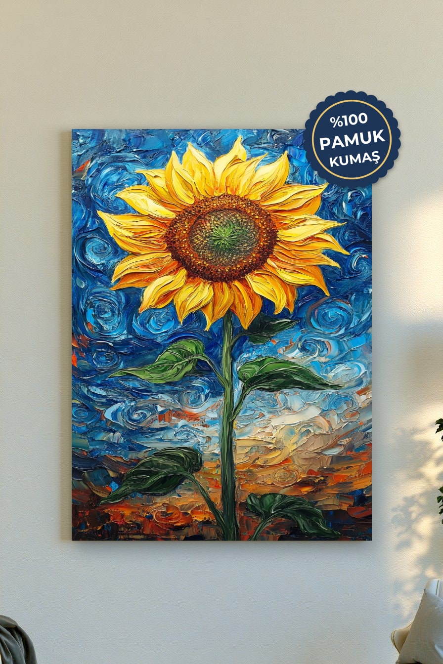 Ayçiçek Kanvas Tablo - Renkli ve Canlı