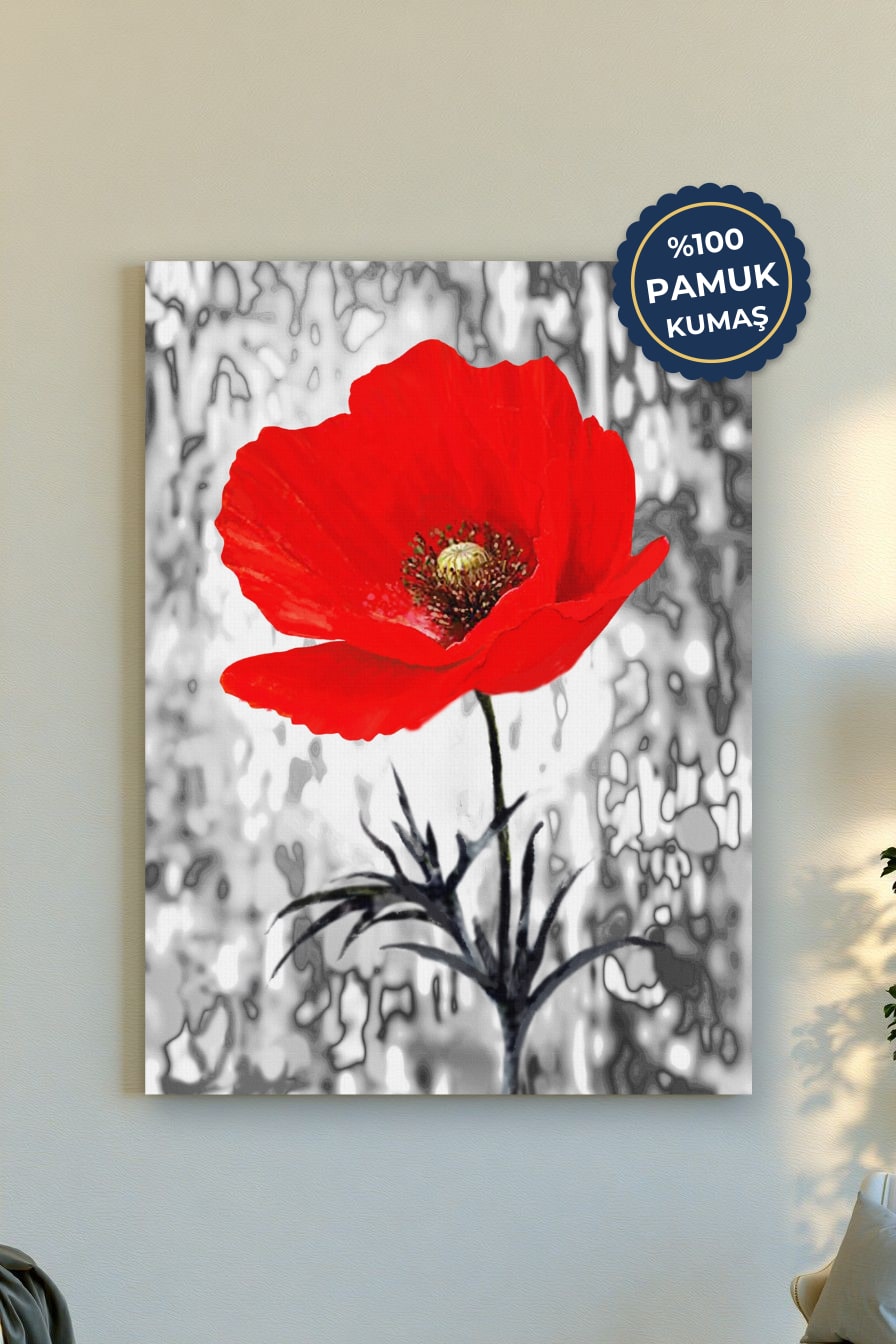 Kırmızı Gelincik Kanvas Tablo - Modern ve Çarpıcı