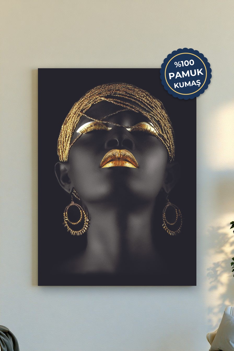 Cesur Sanat Kanvas Tablo - Altın Vurgusu