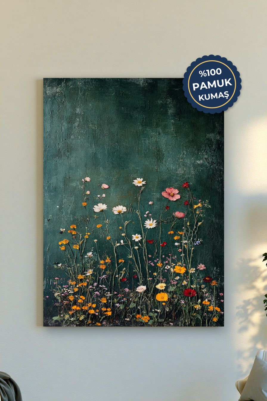 Çiçekler Kanvas Tablo - Renkli Doğanın Güzelliği