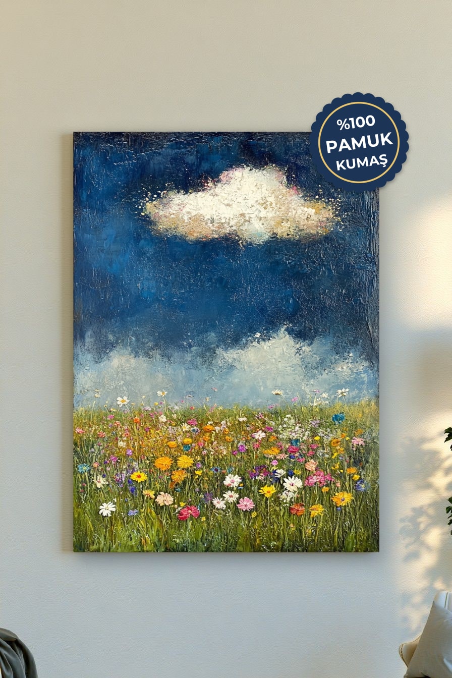 Bahar Manzarası Kanvas Tablo - Canlı Renkler