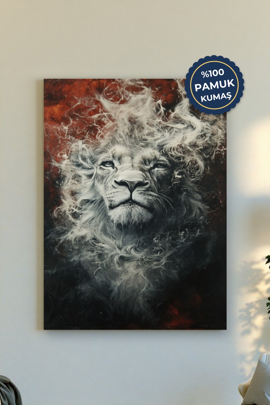 Aslan Kanvas Tablo - Modern ve Cesur Sanat