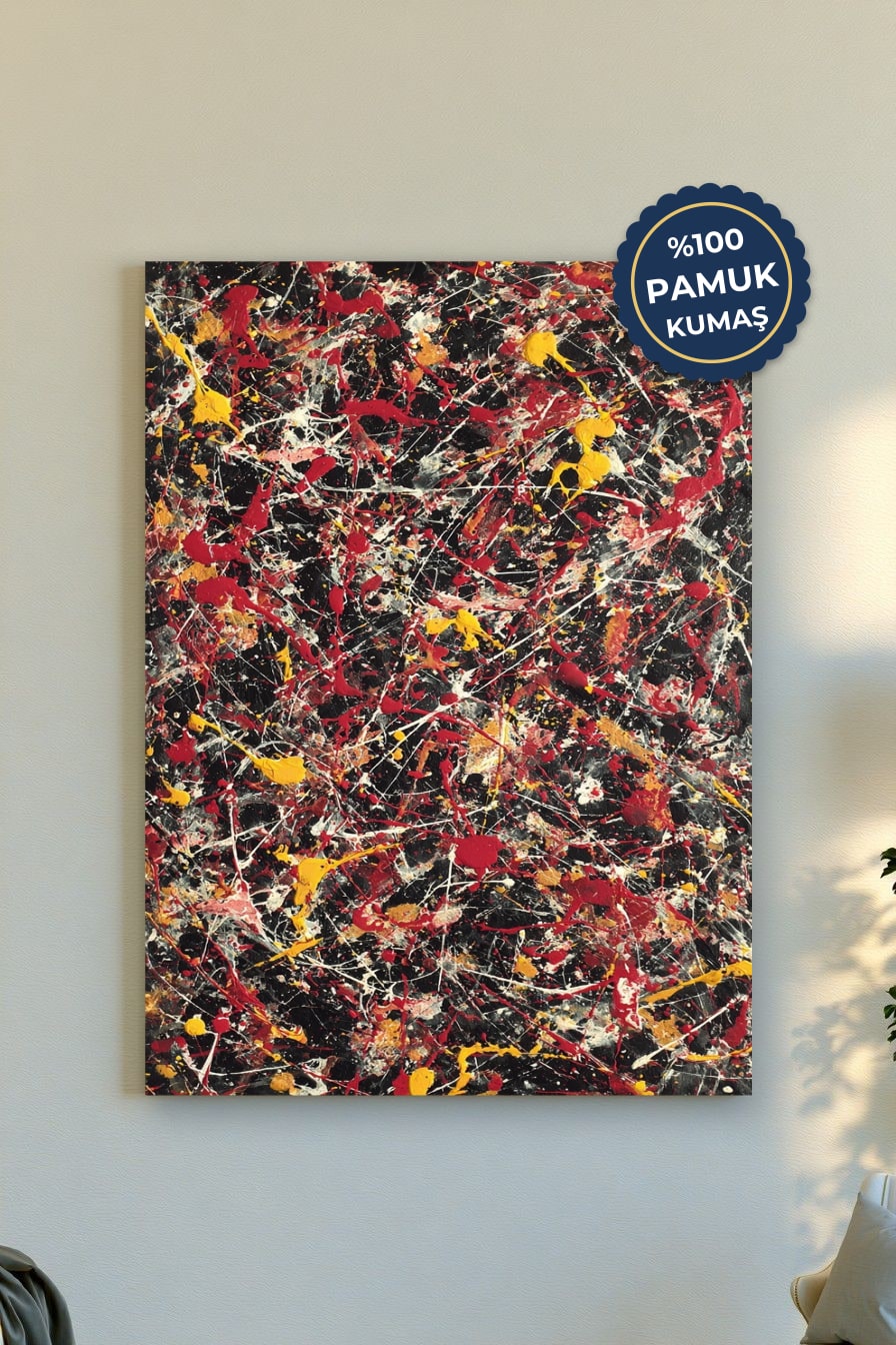 Soyut Kanvas Tablo - Renkli ve Dinamik