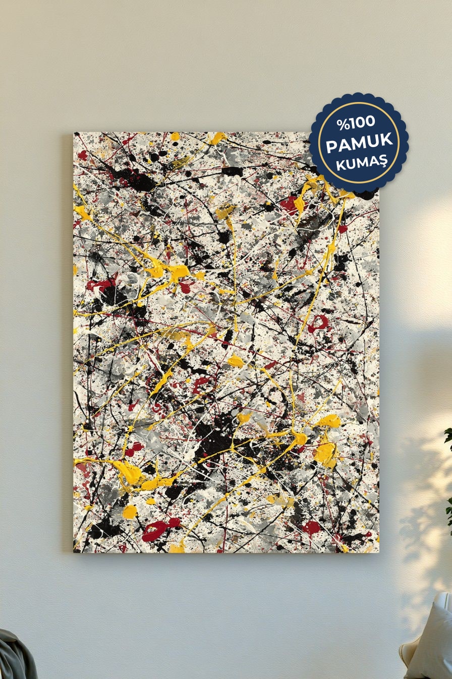 Soyut Kanvas Tablo - Renkli ve Dinamik