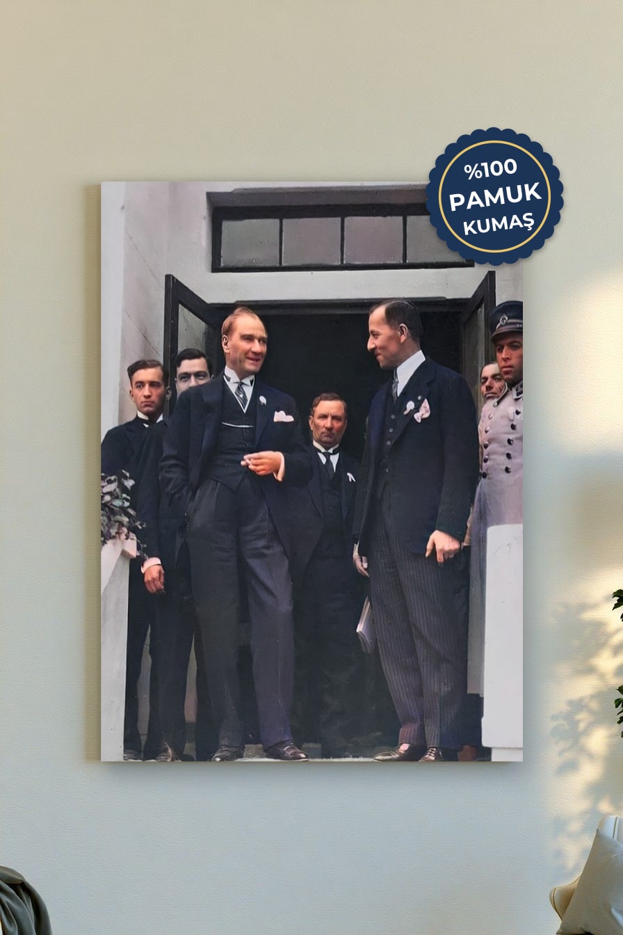Tarihi Anlar Kanvas Tablo - Vintage Renk Vurgusu