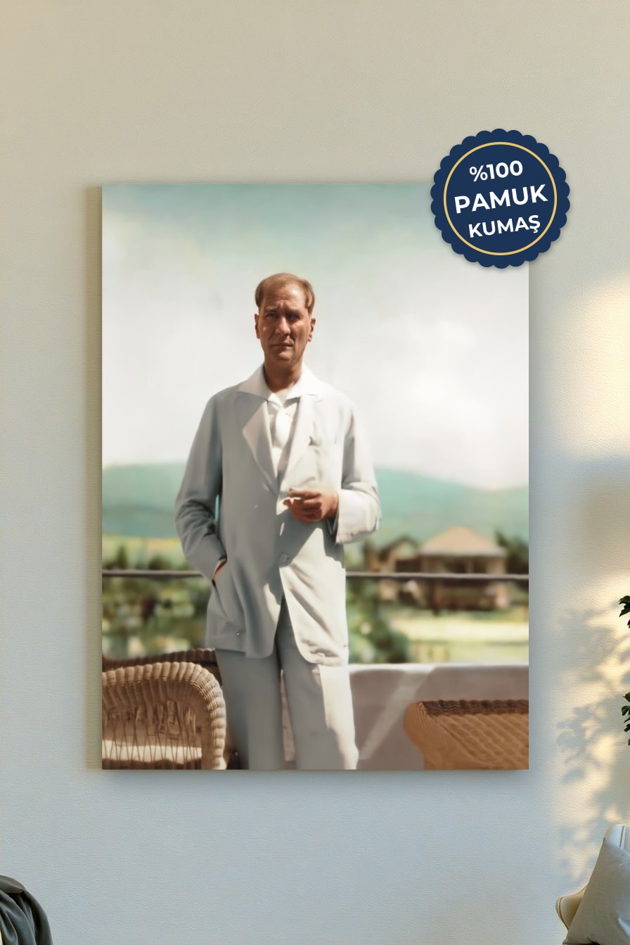 Tarihsel Figür Kanvas Tablo - Pastel Renk Vurgusu