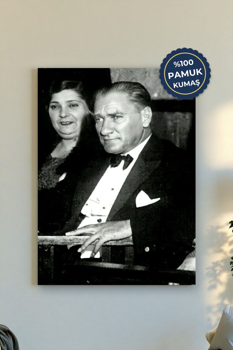 Tarihi İkonlar Kanvas Tablo - Siyah Beyaz Vurgusu