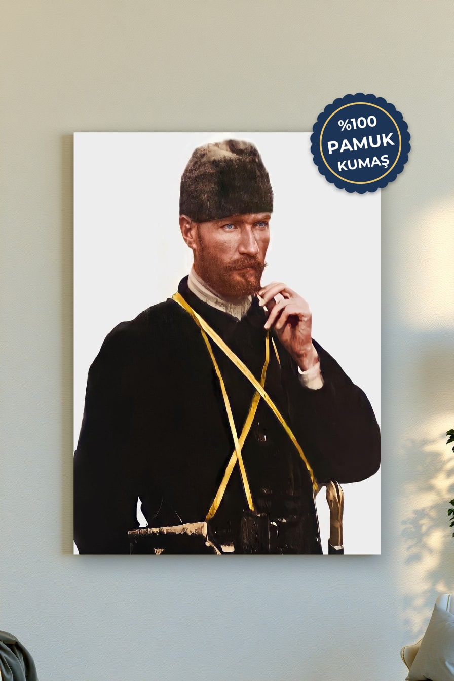 Tarihi Figür Kanvas Tablo - Vintage Tarz
