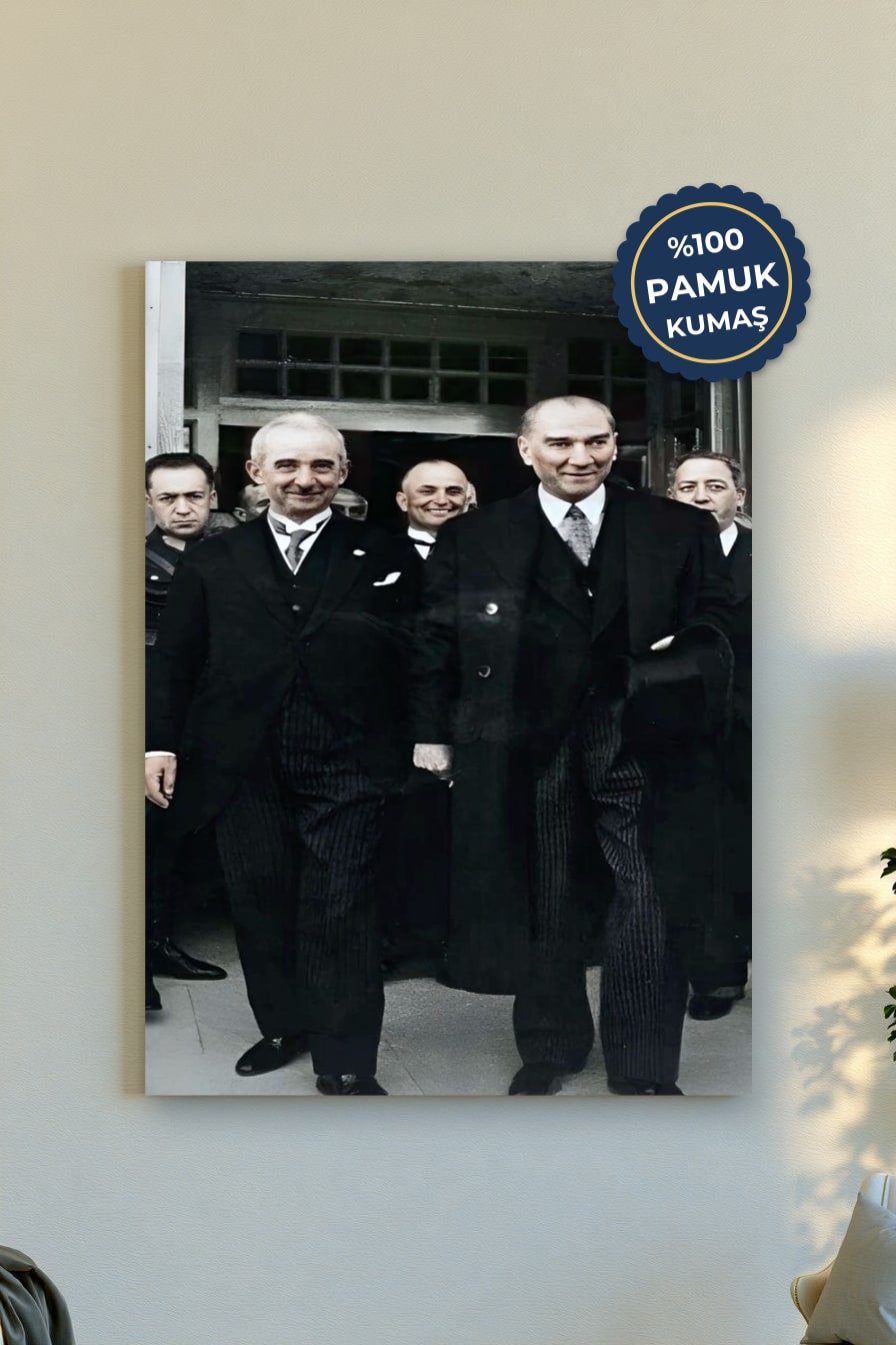 Tarihî Anlar Kanvas Tablo - Siyah Beyaz