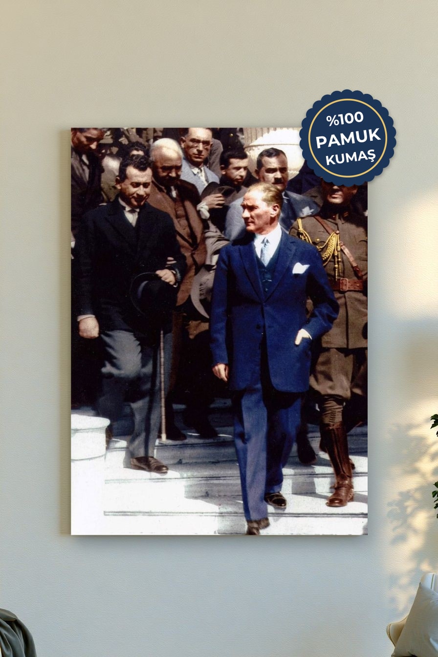 Tarihsel Figür Kanvas Tablo - Retro Vurgusu
