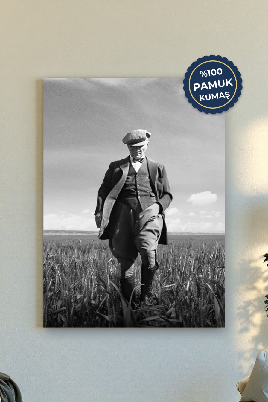 Zamanda Yolculuk Kanvas Tablo - Siyah Beyaz Vurgu