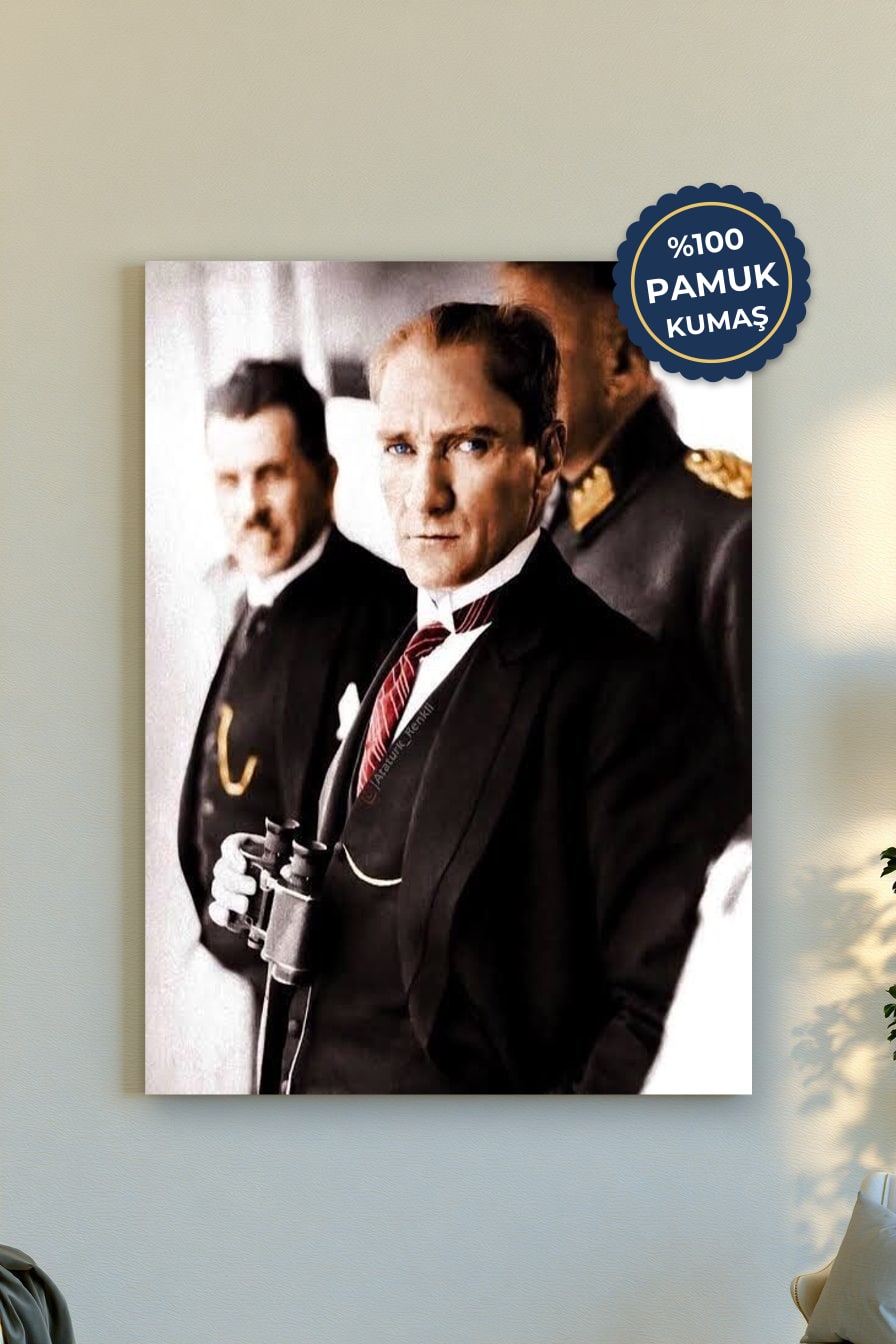 Tarihi İnsan Kanvas Tablo - Retro Vurgusu