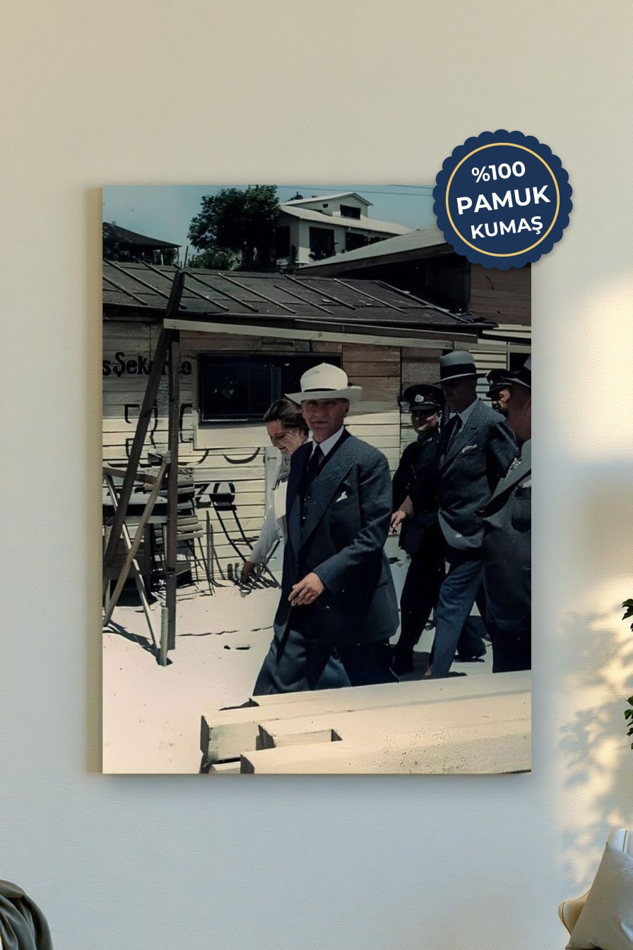 Tarihi Anlar Kanvas Tablo - Vintage Stili
