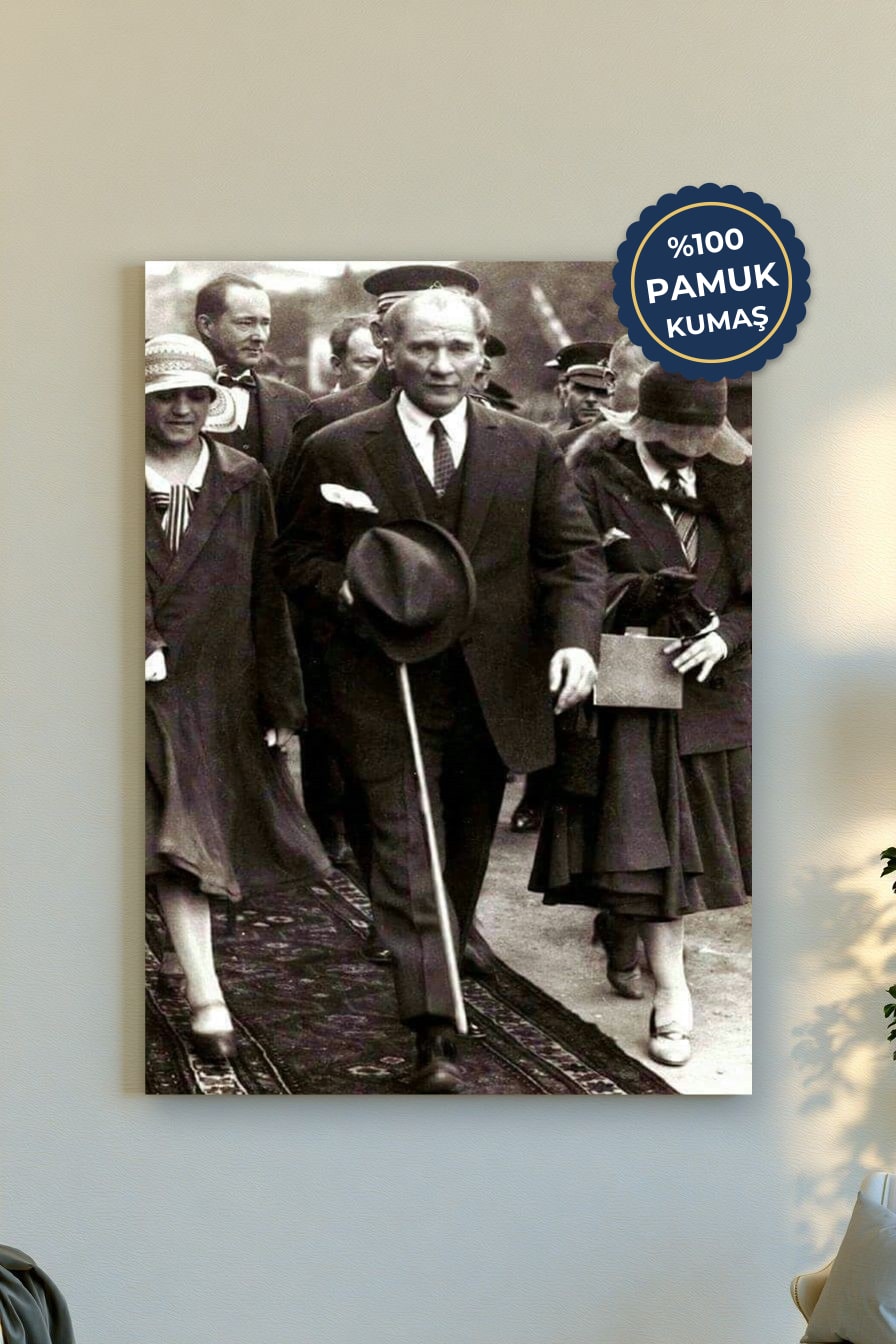 Tarihî Anlar Kanvas Tablo - Siyah Beyaz Vurgu