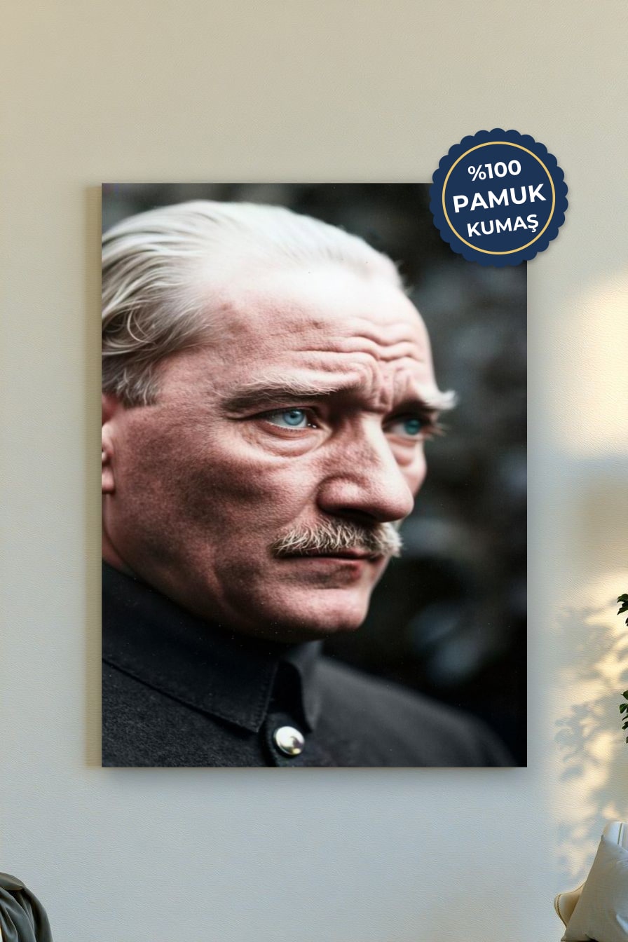 Tarihsel Figür Kanvas Tablo - Doku Vurgusu