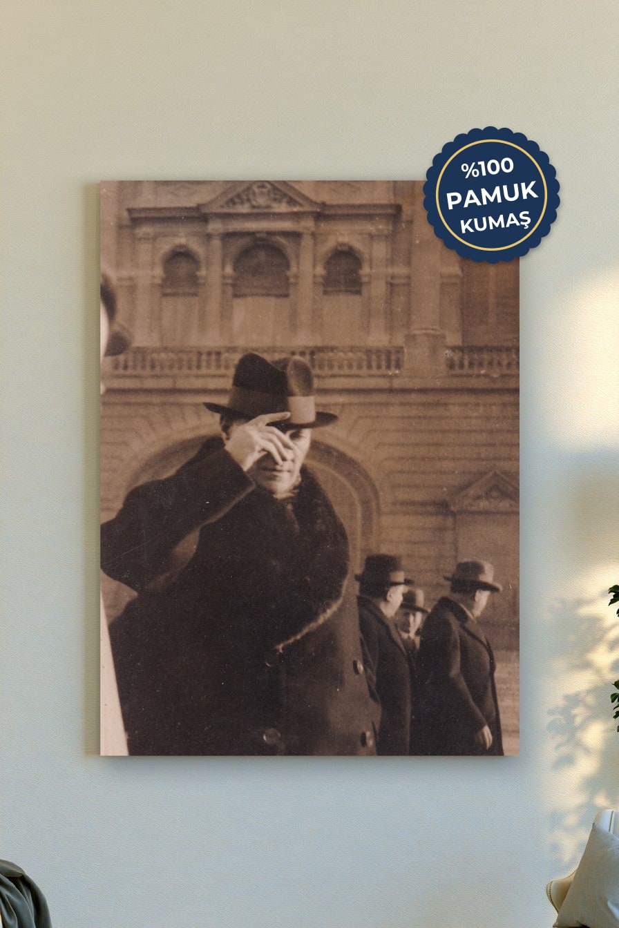 Tarihi Anlar Kanvas Tablo - Siyah Beyaz Vurgu