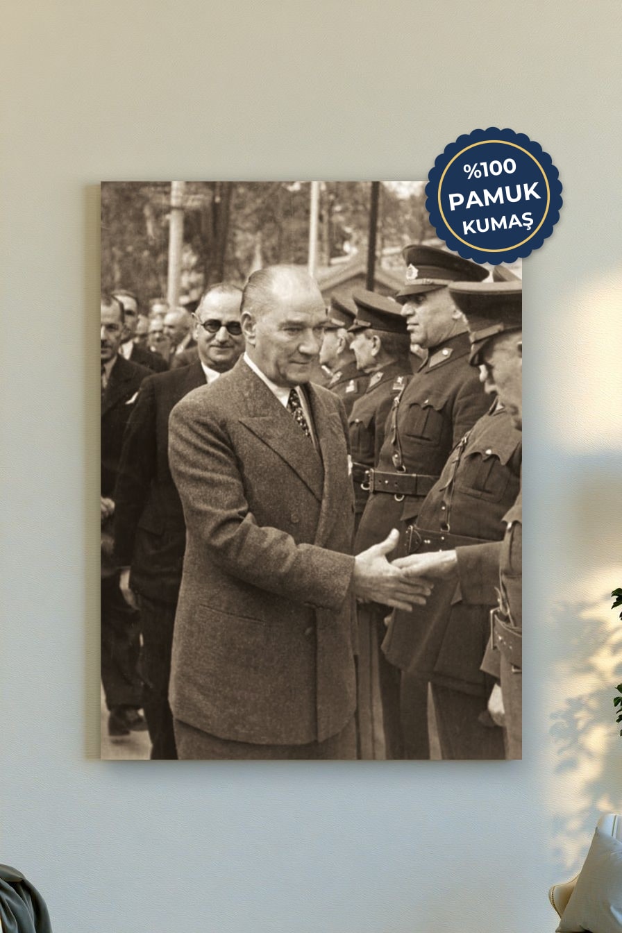 Tarihî Anlar Kanvas Tablo - Sepya Tonlarında