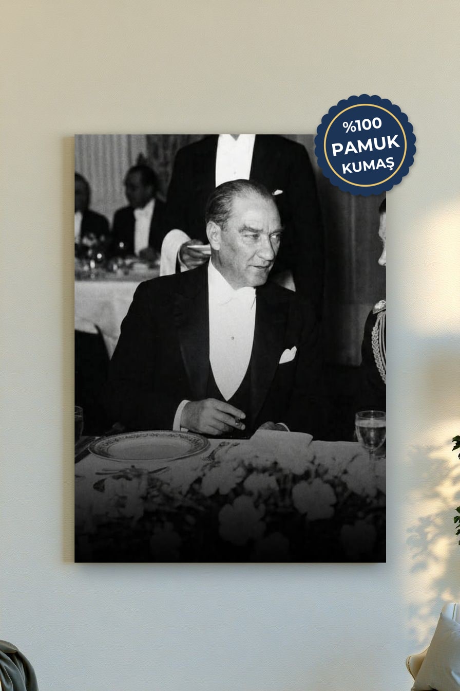 Tarihi Anlar Kanvas Tablo - Siyah Beyaz