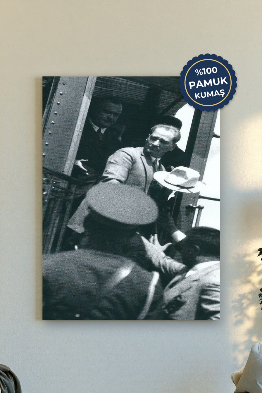 Tarihî Anlar Kanvas Tablo - Siyah Beyaz Sıklığı