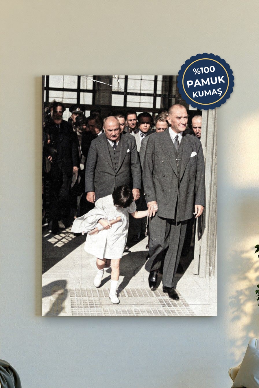 Tarihî Anlar Kanvas Tablo - Retro Doku Vurgusu