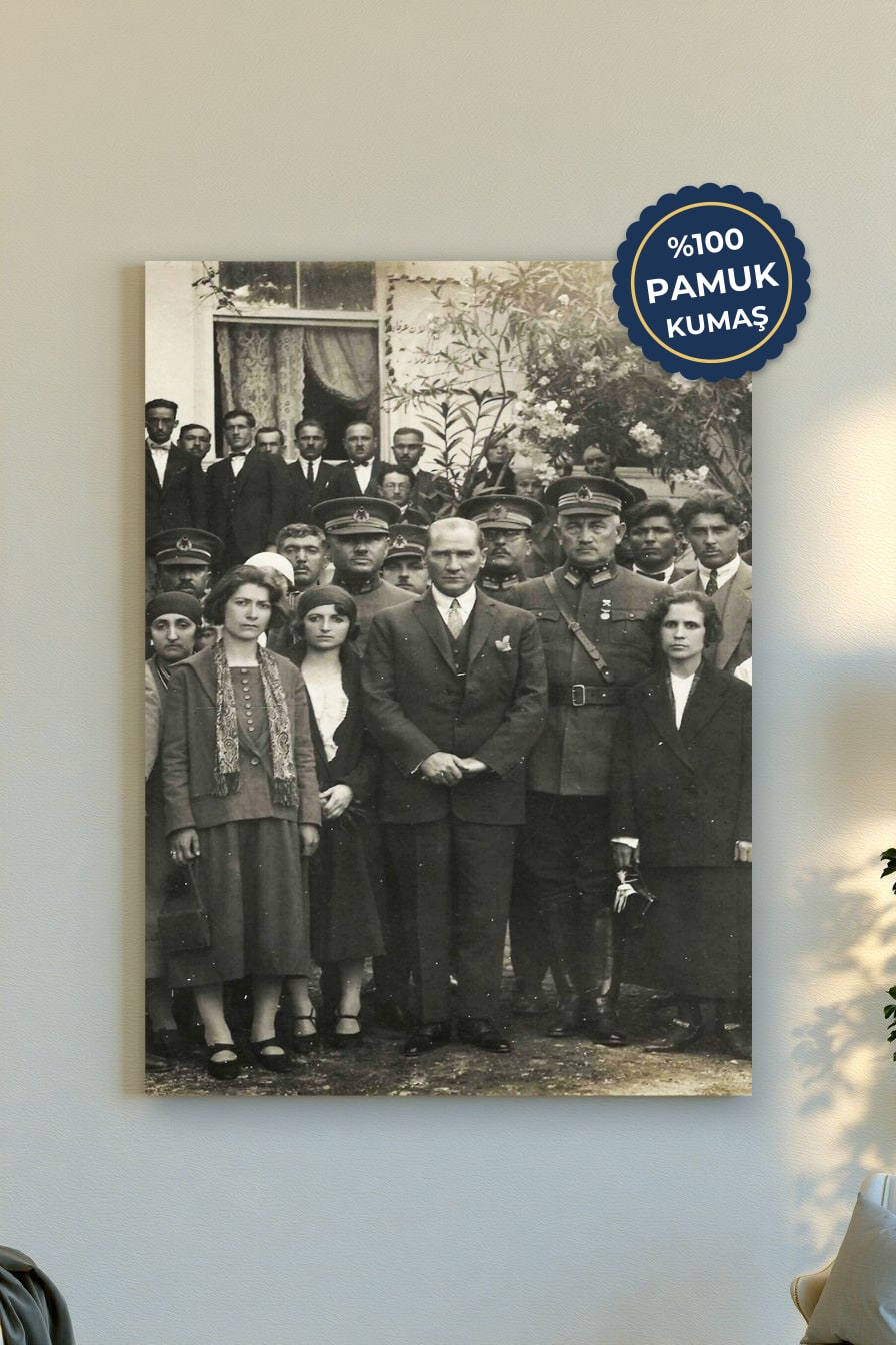Tarihsel Fotoğraf Kanvas Tablo - Siyah Beyaz