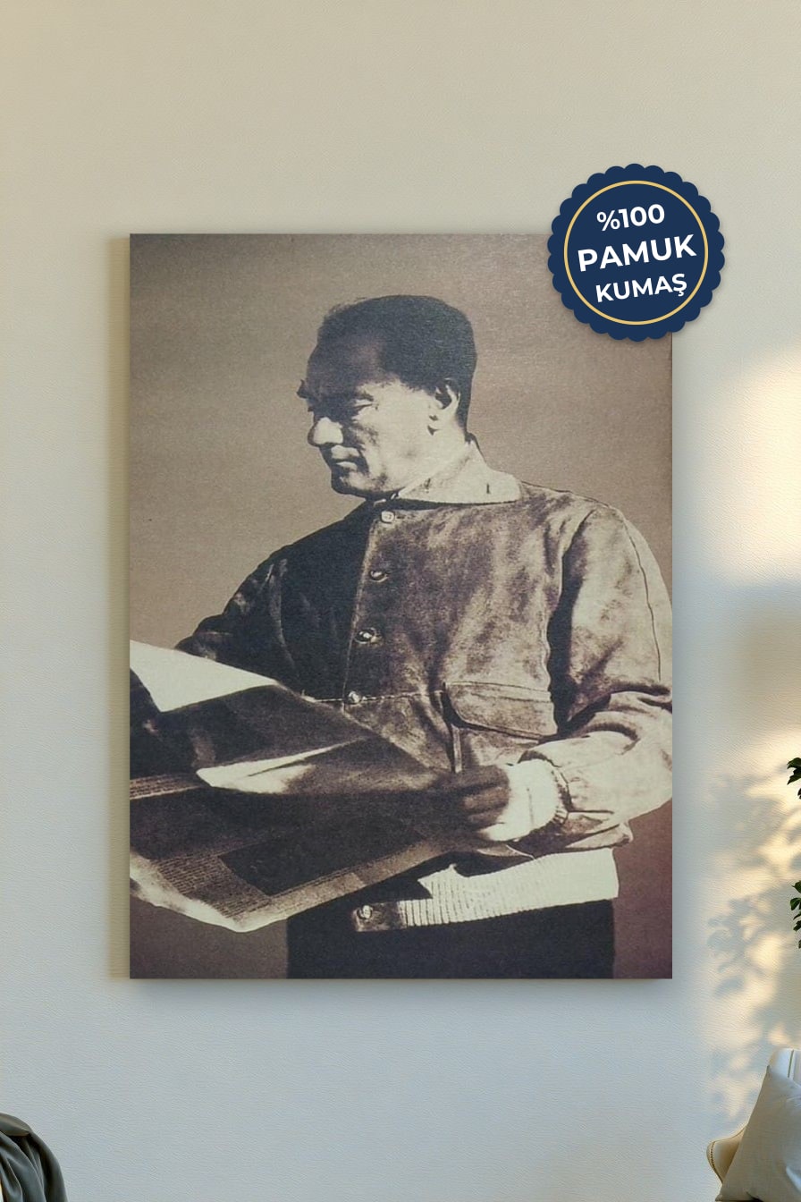Tarihsel Figür Kanvas Tablo - Vintage Dokulu