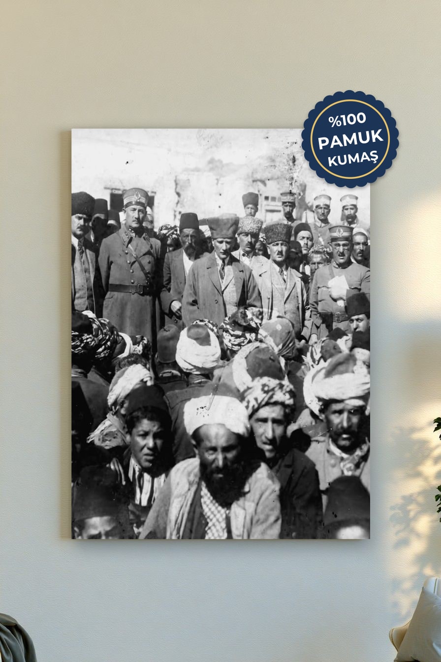 Tarihî Anlar Kanvas Tablo - Siyah Beyaz