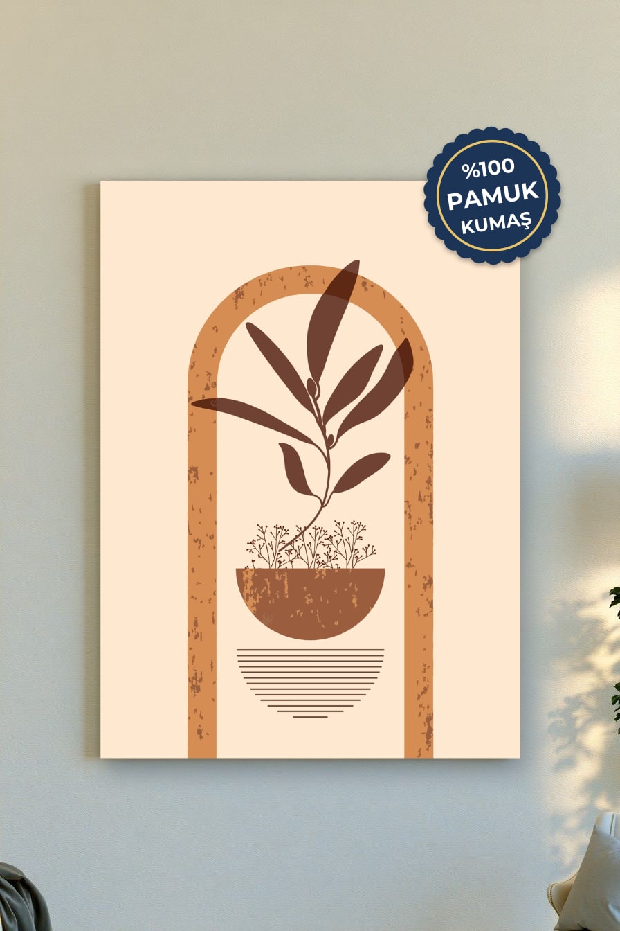 Bitki Kanvas Tablo - Modern ve Minimalist