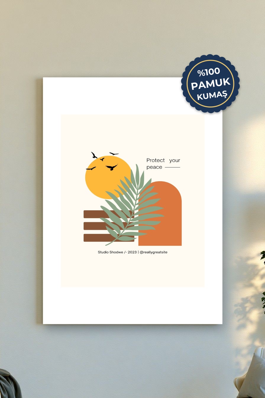 Koruma Alanın Kanvas Tablo - Minimalist