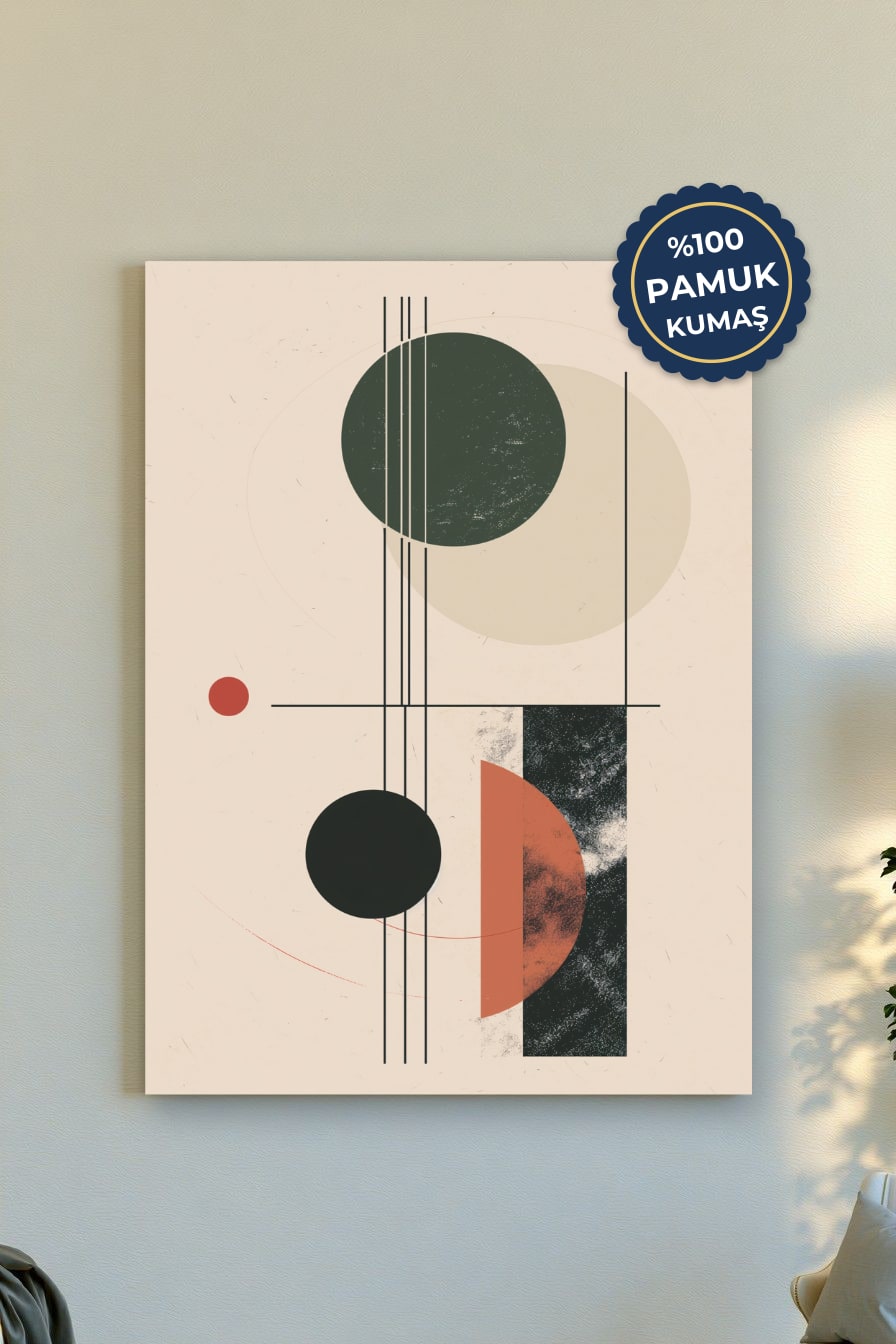 Geometrik Kanvas Tablo - Modern Tasarım