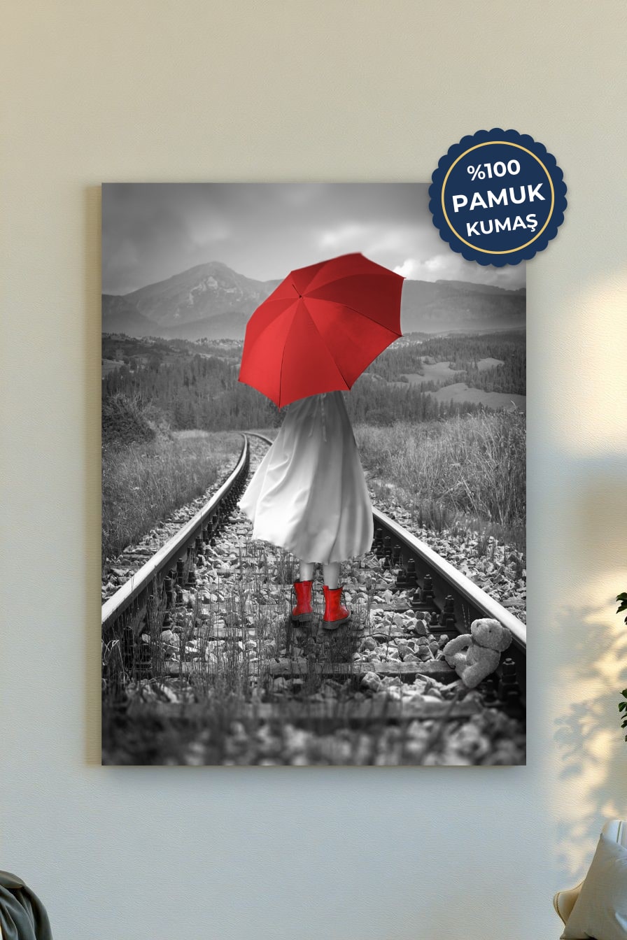 Yalnızlık ve Umut Kanvas Tablo - Kırmızı Vurgu